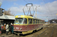 Tatra-T3SU #483 13-го маршрута на улице Клочковской (остановка "Улица Космическая")
