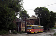 Tatra-T3SU #485-486 3-го маршрута в Рыбасовском переулке возле Нетеченского бульвара