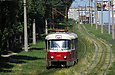 Tatra-T3SU #485 20-го маршрута на улице Клочковской возле конечной станции "Улица Новгородская"