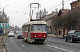 Tatra-T3SU #485 на улице Октябрьской Революции между улицами 1-й Конной Армии и Рыбасовской