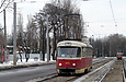 Tatra-T3SU #485 6-го маршрута на Московском проспекте в районе Спортивного переулка