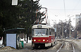Tatra-T3SUCS #485 7-го маршрута на улице Клочковской возле перекрестка с улицей 23-го Августа