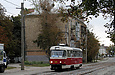 Tatra-T3SUCS #485 20-го маршрута на улице Большой Панасовской в районе Резниковского переулка