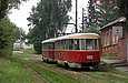 Tatra-T3SU #485-486 20-го маршрута на улице Клочковской в районе перекрестка с улицей Дербентской