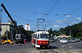 Tatra-T3А #486 20-го маршрута на улице Клочковской возле Новоивановского моста