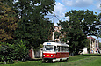 Tatra-T3A #486 27-го маршрута на улице Москалевской в районе улицы Светлановской