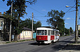 Tatra-T3A #486 27-го маршрута на улице Гольдберговской возле улицы Полтавской