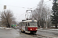Tatra-T3A #486 27-го маршрута перед отправлением от конечной станции "Салтовская"