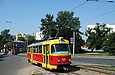 Tatra-T3SU #511 2-го маршрута на Московском проспекте в районе площади Восстания