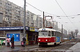 Tatra-T3SU #511 маршрута 16-А на улице Академика Павлова возле станции метро "Студенческая"