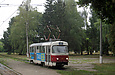 Tatra-T3SU #511 27-го маршрута перед отправлением от конечной станции "Салтовская"
