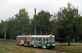 Tatra-T3SU #513-514 23-го маршрута на проспекте Тракторостроителей в районе остановки "Микрорайон 606"