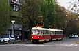 Tatra-T3SU #513-514 26-го маршрута на перекрестке улиц Мироносицкой и Веснина