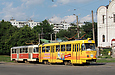 Tatra-T3SU #515-516 23-го маршрута на проспекте Тракторостроителей пересекает улицу Героев Труда