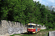 Tatra-T3SU #515-516 26-го маршрута на Журавлевском спуске в районе улицы Пушкинской
