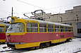 Tatra-T3SU #516 возле производственного корпуса в Салтовском трамвайном депо