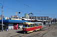 Tatra-T3SU #517 27-го маршрута на улице Героев труда возле одноименной станции метро