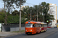 Tatra-T3SU #517-518 27-го маршрута на улице Молочной возле улицы Гольдберговской