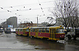Tatra-T3SU #519-520 27-го маршрута на улице Кирова на перекрестке с улицей Плехановской