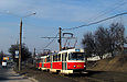 Tatra-T3SU #519-520 26-го маршрута на проспекте Тракторостроителей в районе улицы Танковой
