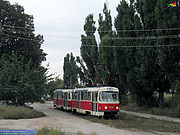 Tatra-T3SU #519-520 20-го маршрута на улице Клочковской возле улицы Кузнецкой