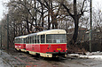 Tatra-T3SU #519-520 26-го маршрута на Московском проспекте в районе улицы Свистуна