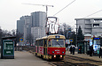 Tatra-T3SU #520 8-го маршрута на Московском проспекте в районе улицы Тюринской