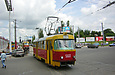 Tatra-T3SU #560 27-го маршрута на улице Академика Павлова возле улицы Амурской