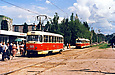 Tatra-T3SU #565 26-го маршрута на улице Героев труда возле одноименной станции метро