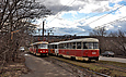 Tatra-T3SU #565-767 и #665-666 23-го маршрута на проспекте Тракторостроителей перед перекрестком с улицей Краснодарской