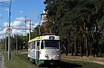 Tatra-T3SU #565 маршрута 16-А на улице Героев труда в районе остановки "Сосновый бор"