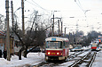 Tatra-T3SU #573 27-го маршрута на улице Академика Павлова в районе улицы Семиградской
