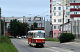 Tatra-T3SU #573 27-го маршрута на улице Гольдберговской в районе улицы Александра Невского