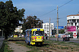 Tatra-T3SU #573 27-го маршрута на Московском проспекте возле универмага "Харьков"