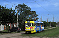 Tatra-T3SU #573 27-го маршрута на улице Академика Павлова в районе Салтовского переулка