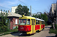 Tatra-T3SU #575 27-го маршрута на улице Сухаревской разворачивается на конечной станции "Новоселовка"