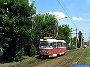 Tatra-T3SU #575 маршрута 8-Г на улице Шевченко в районе улицы Вологодской