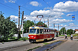 Tatra-T3SU #576 27-го маршрута на улице Академика Павлова отправился от остановки "Переулок Конюшенный"