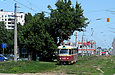 Tatra-T3SU #576 27-го маршрута на улице Академика Павлова в районе станции метро "Студенческая"