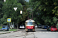 Tatra-T3SU #576 8-го маршрута на улице Кошкина перед поворотом на улицу Плехановскую