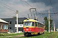 Tatra-T3SU #581 16-го маршрута на улице Шевченко в районе станции метро "Киевская"