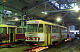 Tatra-T3SU #581 проходит ТО в цеху Салтовского трамвайного депо