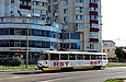Tatra-T3SU #581 27-го маршрута на улице  Гольдберговской в районе дома №9
