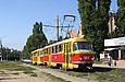 Tatra-T3SU #583-584 26-го маршрута на улице Героев Труда