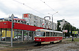 Tatra-T3SU #583 27-го маршрута на улице Академика Павлова возле станции метро "Героев труда"