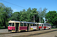 Tatra-T3SU #643-586 23-го маршрута перед отправлением от конечной "Салтовская"