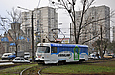 Tatra-T3SU #587 8-го маршрута на конечной станции "602 микрорайон"