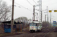 Tatra-T3SU #587 27-го маршрута на улице Веринской возле одноименной остановки