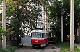 Tatra-T3SU #587 на конечной станции "Новоселовка"