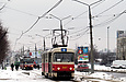 Tatra-T3SU #587 5-го маршрута на улице Плехановской возле станции метро "Завод имени Малышева"